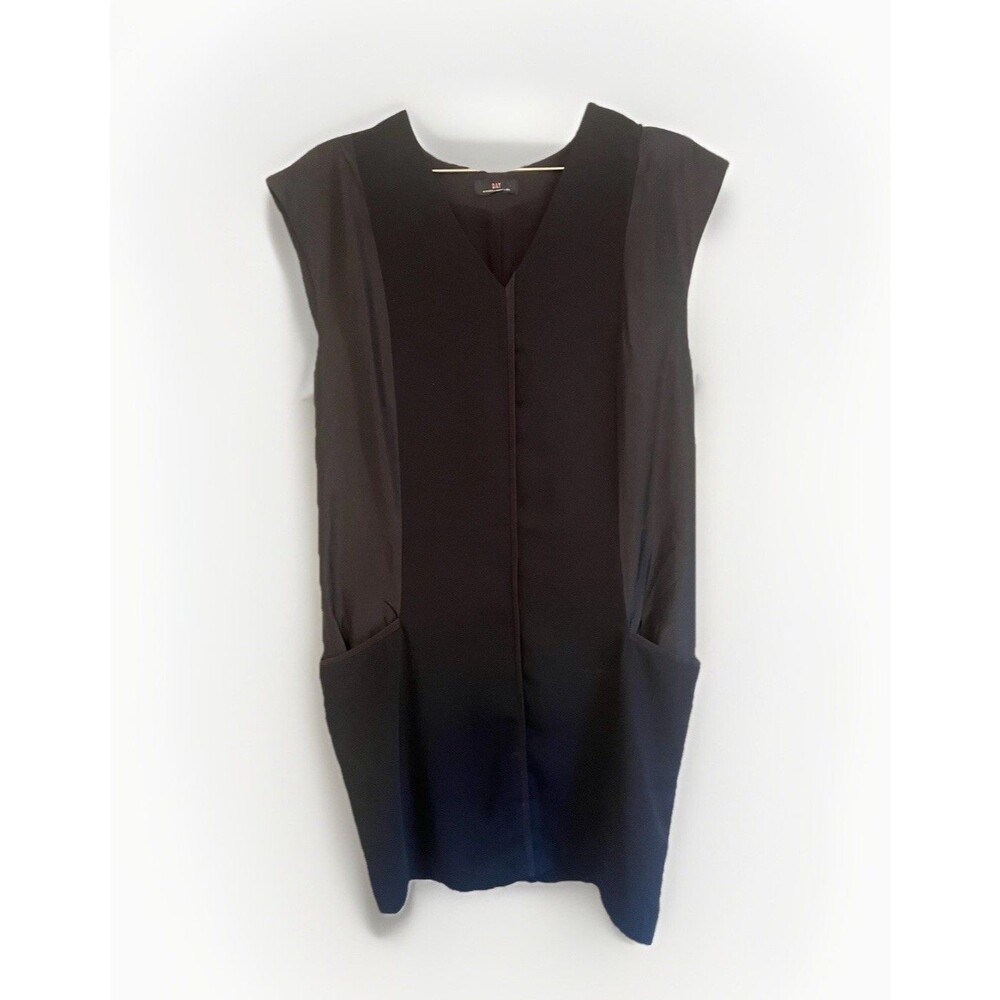 Day Birger Et Mikkelsen Dress Black Size 36 Small Lagenlook Pockets Quiet Luxury